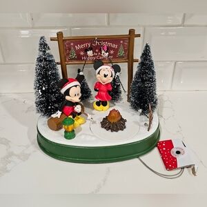 Disney Mickey Minnie Christmas Happy Camper Motion Lighted